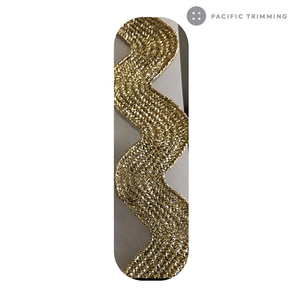 Metallic Ric Rac Rick Rack Trim Multiple Colors and Sizes