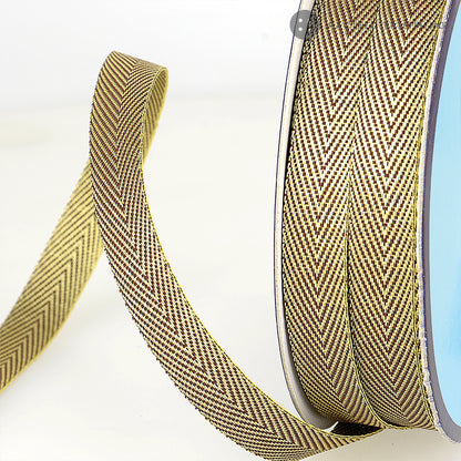 Premium Quality Lurex Metallic Herringbone Twill Tape