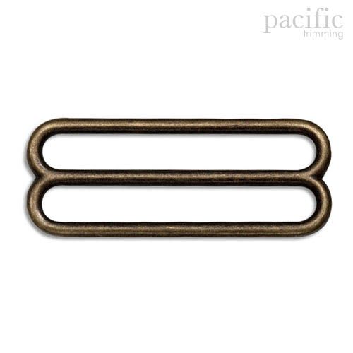 Rounded Metal Slider Antique Brass Multiple Sizes