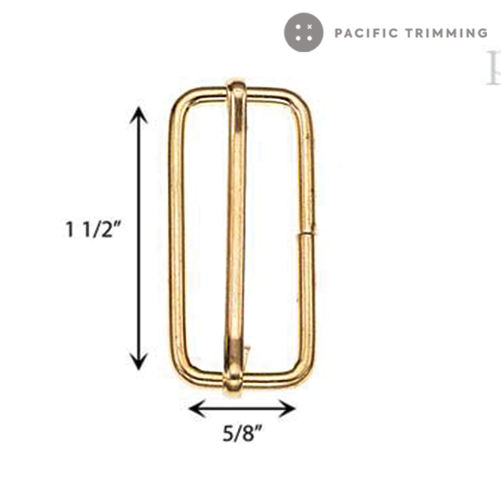 Metal Adjuster Slider Gold 2 Sizes