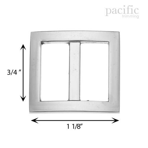 0.75 Inch Square Slider Silver