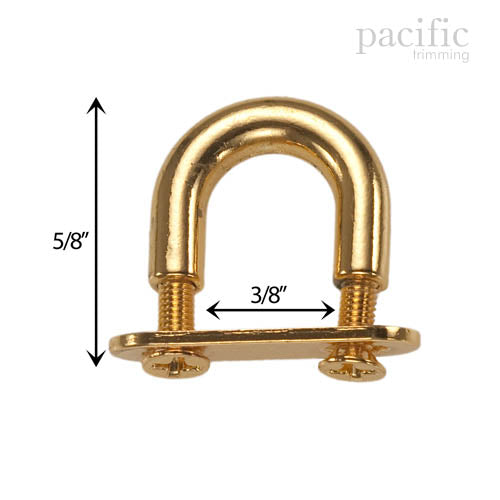 3/8" D Ring Screw Back Bridge Bag Connector 170143