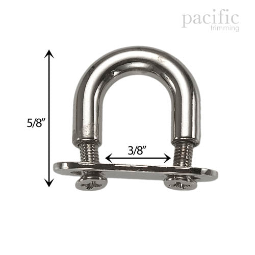 3/8" D Ring Screw Back Bridge Bag Connector 170143