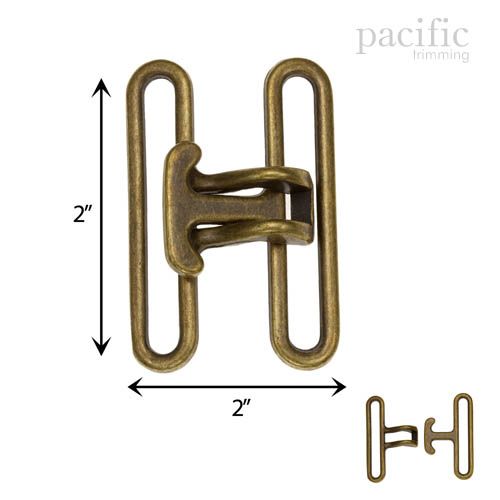 2 Inch Cinch Buckle Antique Brass