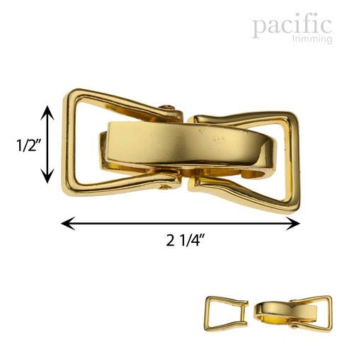 0.5 Inch Clip Buckle Closure Gold