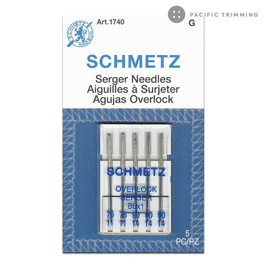 Schmetz Overlock, BLX1 Needles, Assorted Sizes (11/14)