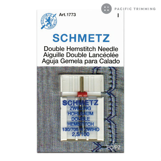 Schmetz Double Hemstitch Needle, Size 2.5/100