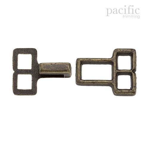 10mm Hook & Eye Antique Brass