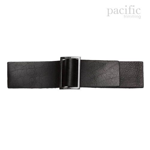 5 Inch Leather Closure Black/Gunmetal