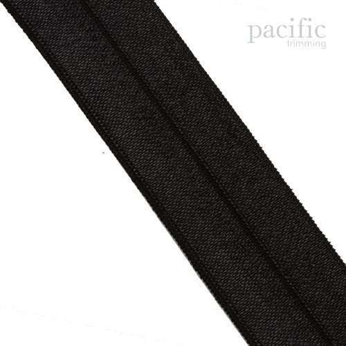 1" Satin Fold Over Elastic Multiple Colors