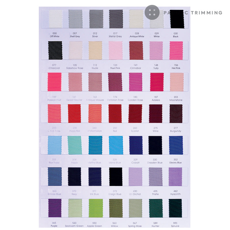 Polyester Petersham Ribbon in Colors