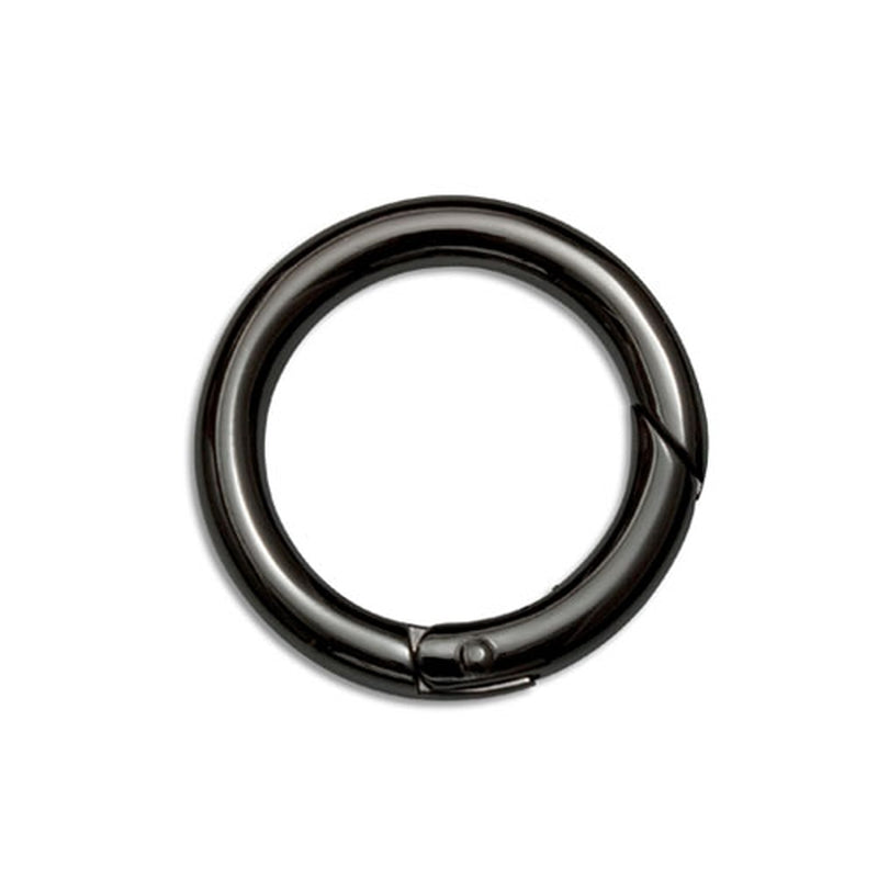 Spring Open Jump Ring Gunmetal 2 sizes