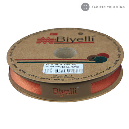 Biyelli 3/4" Satin Bias Tape #28 Orange - Pacific Trimming