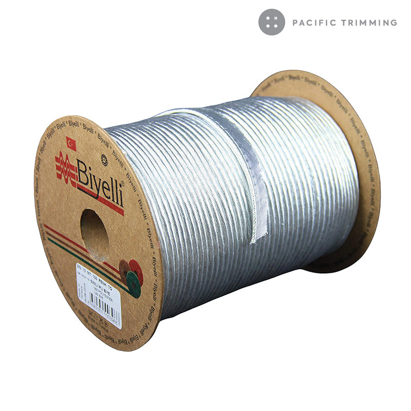 Biyelli 1/2" Metallic Piping Tape Silver