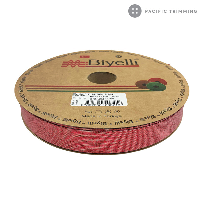 Biyelli Metallic Lame Bias Tape