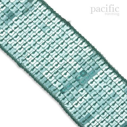 Square Sequin Trim Multiple Sizes Blue