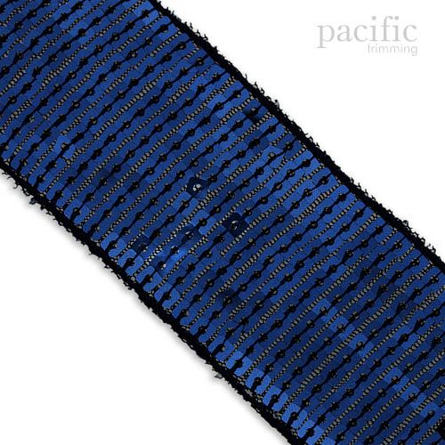 Square Sequin Trim Multiple Sizes Navy