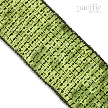 Square Sequin Trim Multiple Sizes Green