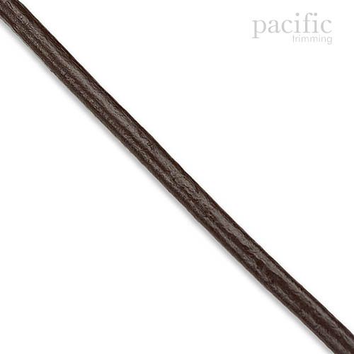 Round Leather Cord 3 Sizes Dark Brown