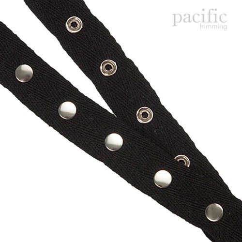 0.75 Inch Cotton Snap Tape 350047TA Black