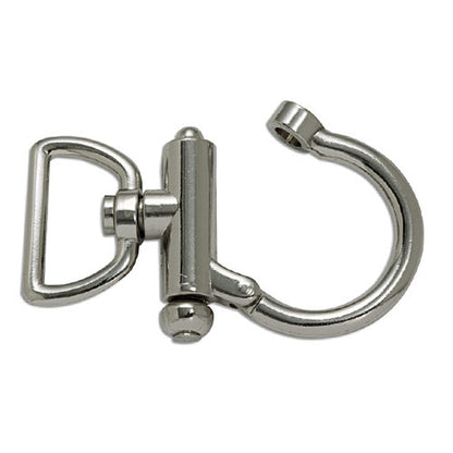 1 Inch Open Swivel Snap Nickel 