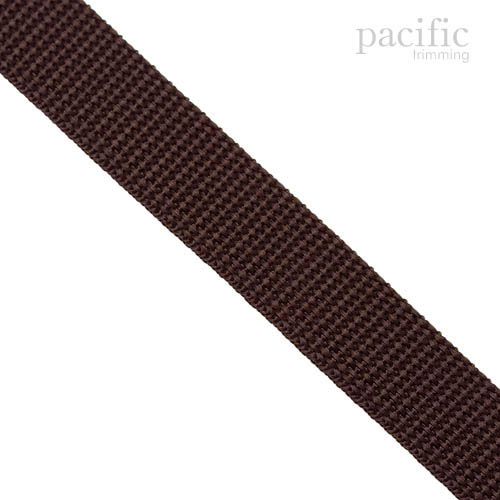 0.75 Inch Polyester Webbing Brown