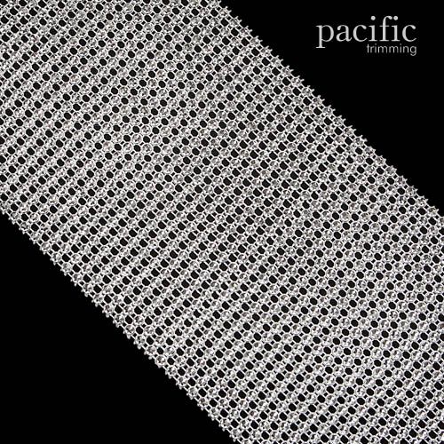 4.63 Inch Plating Plastic Mesh Trim Silver