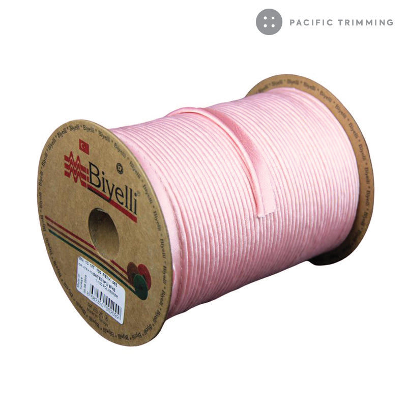 Biyelli 1/2" Satin Piping Tape Pink