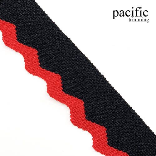 1.13 Inch Red/Black Stripe