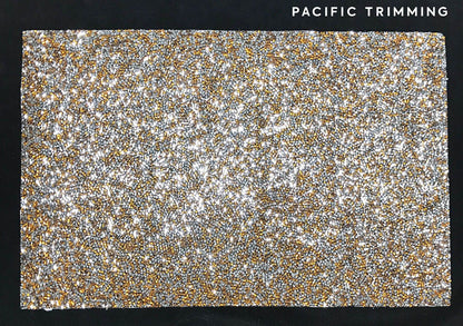 9.5 Inch Rhinestone Sheet Gold/Silver