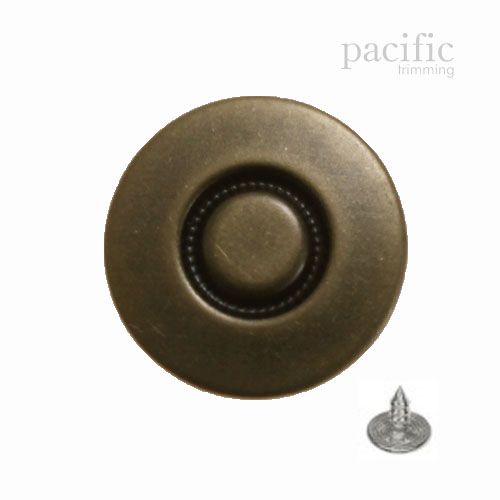 Round Antique Brass Jeans Button 120026JB