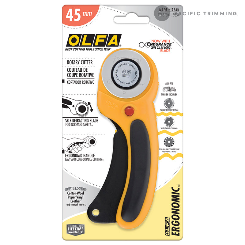 Olfa RTY-2/DX Ergonomic 45mm Rotary Cutter