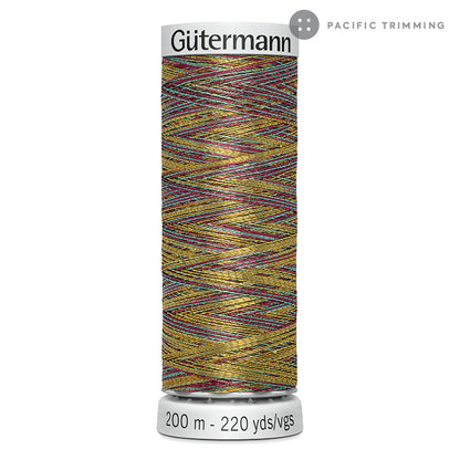 Gutermann Dekor Metallic Embroidery Thread 200M 29 Colors