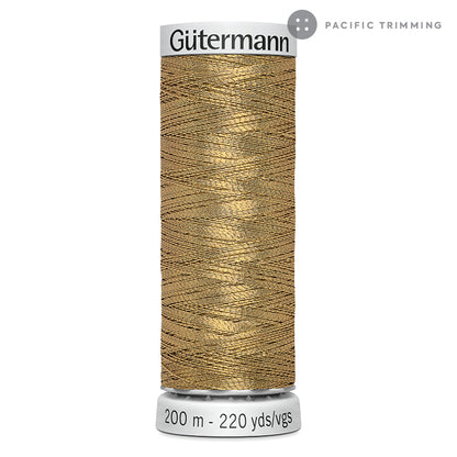 Gutermann Dekor Metallic Embroidery Thread 200M 29 Colors