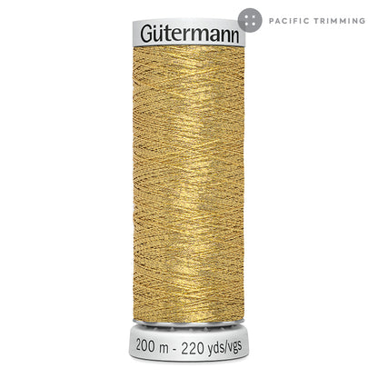 Gutermann Dekor Metallic Embroidery Thread 200M 29 Colors