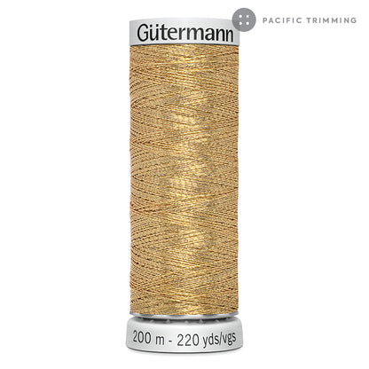 Gutermann Dekor Metallic Embroidery Thread 200M 29 Colors