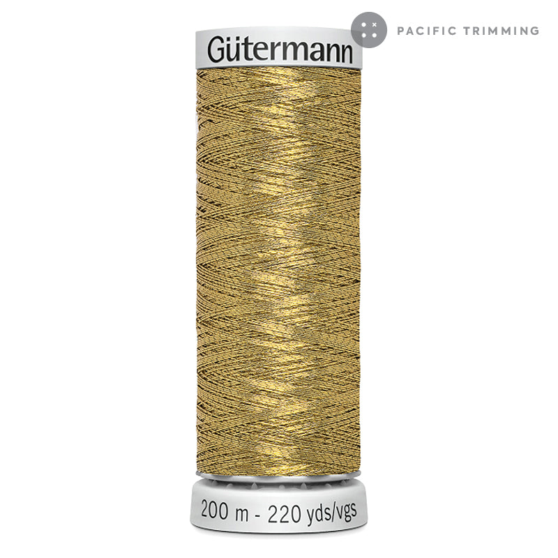 Gutermann Dekor Metallic Embroidery Thread 200M 29 Colors