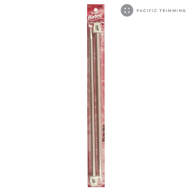 Susan Bates 14" Aluminum Single Point Knitting Needles Multiple Sizes