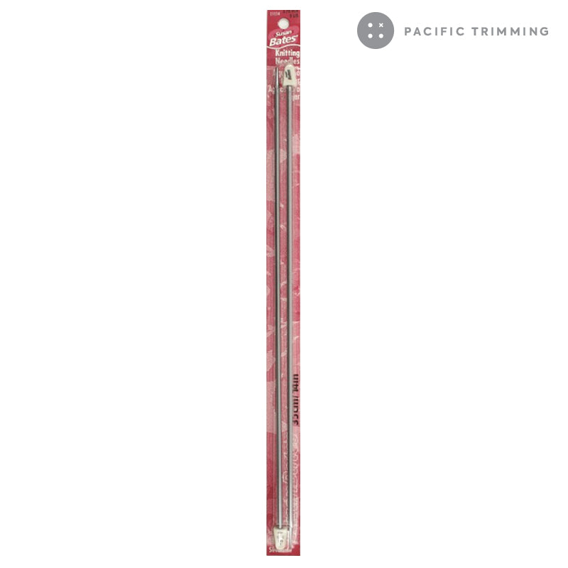 Susan Bates 14" Aluminum Single Point Knitting Needles Multiple Sizes