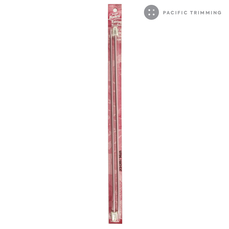 Susan Bates 14" Aluminum Single Point Knitting Needles Multiple Sizes