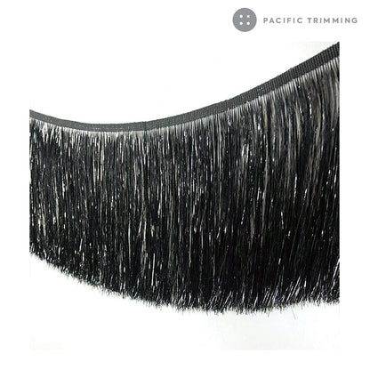 4", 8" Metallic Fringe Trim Multiple Colors