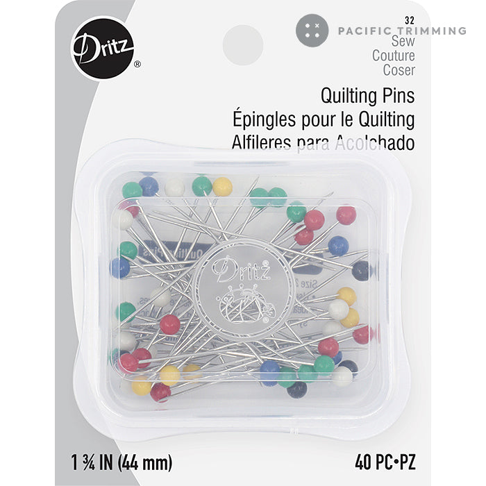 Dritz 1 3/4 Inch Quilting Pins - 40pc