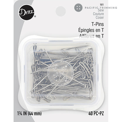 Dritz 1 3/4 Inch T-Pins - 40pc