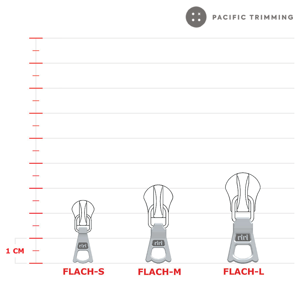 riri Flach Standard Puller with Universal Body Slider Size