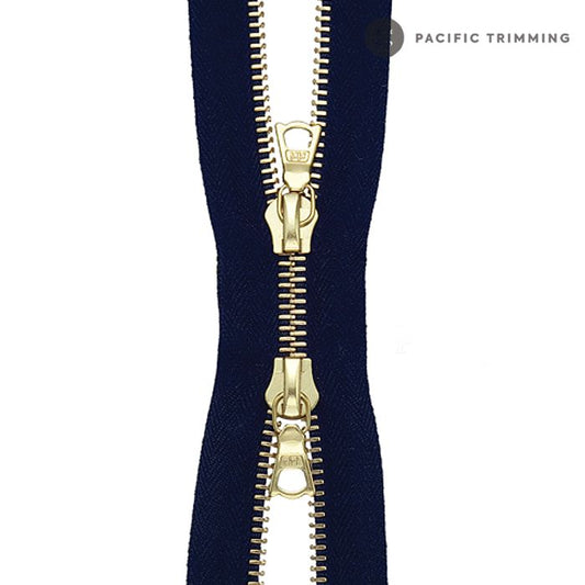 riri M6 Two Way Gold Teeth Metal Zipper