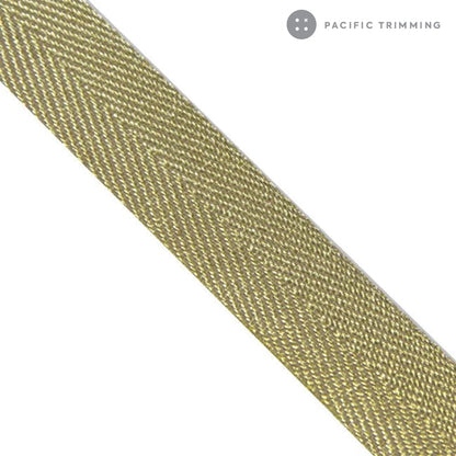 Premium Quality Lurex Metallic Herringbone Twill Tape