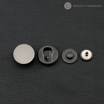 Cobrax Tra In Snap Fastener Button Gunmetal