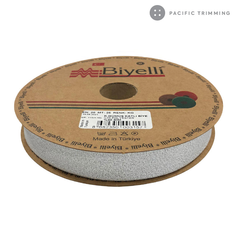 Biyelli Metallic Lame Bias Tape