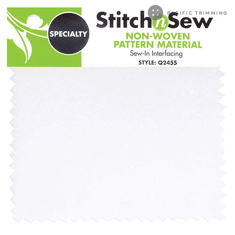 StitchnSew Pattern Material Non Woven Sew In Interfacing 58.5" White