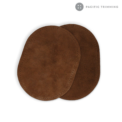 Dritz Suede Cowhide Elbow Patches dark Brown 2pc - Pacific Trimming